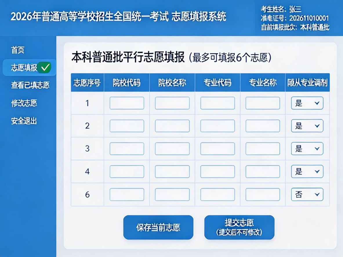 2026高考志愿填报系统